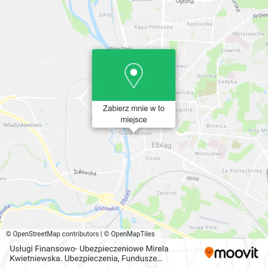 Mapa Usługi Finansowo- Ubezpieczeniowe Mirela Kwietniewska. Ubezpieczenia, Fundusze Inwestycyjne