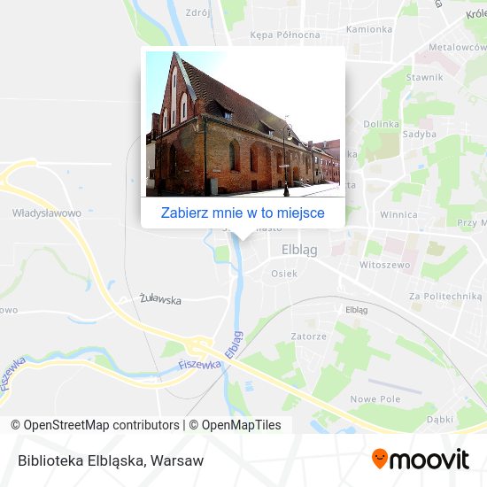 Mapa Biblioteka Elbląska