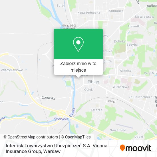 Mapa Interrisk Towarzystwo Ubezpieczeń S.A. Vienna Insurance Group