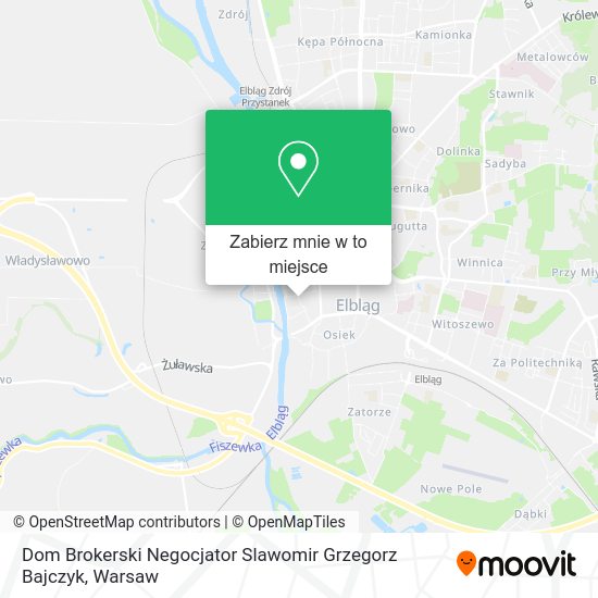 Mapa Dom Brokerski Negocjator Slawomir Grzegorz Bajczyk