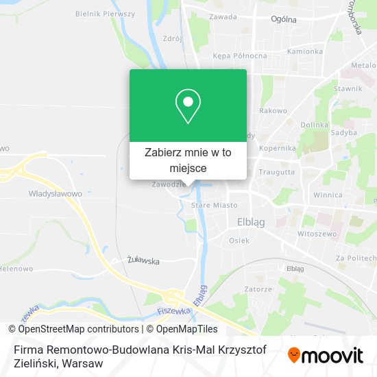 Mapa Firma Remontowo-Budowlana Kris-Mal Krzysztof Zieliński