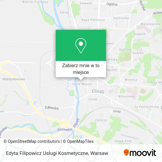 Mapa Edyta Filipowicz Usługi Kosmetyczne