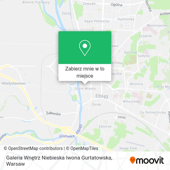 Mapa Galeria Wnętrz Niebieska Iwona Gurtatowska