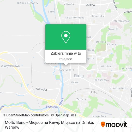 Mapa Molto Bene - Miejsce na Kawę, Miejsce na Drinka