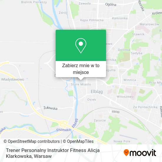 Mapa Trener Personalny Instruktor Fitness Alicja Klarkowska