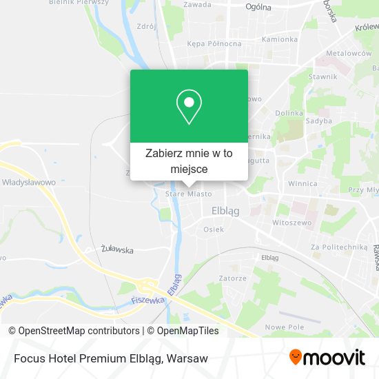 Mapa Focus Hotel Premium Elbląg