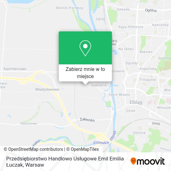 Mapa Przedsiębiorstwo Handlowo Usługowe Emil Emilia Łuczak