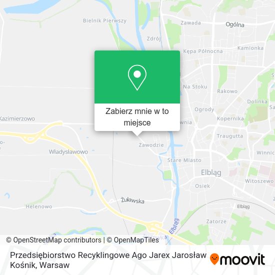 Mapa Przedsiębiorstwo Recyklingowe Ago Jarex Jarosław Kośnik