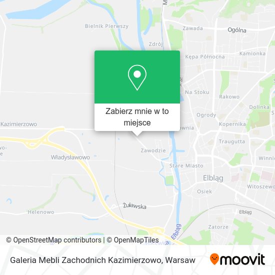 Mapa Galeria Mebli Zachodnich Kazimierzowo