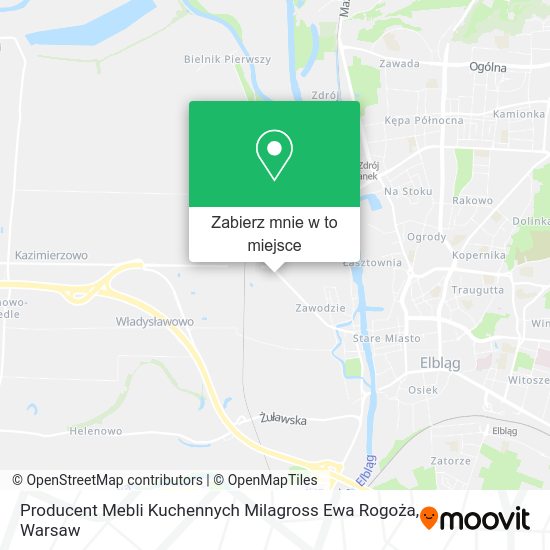 Mapa Producent Mebli Kuchennych Milagross Ewa Rogoża