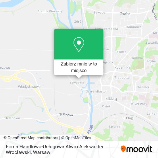 Mapa Firma Handlowo-Usługowa Alwro Aleksander Wrocławski