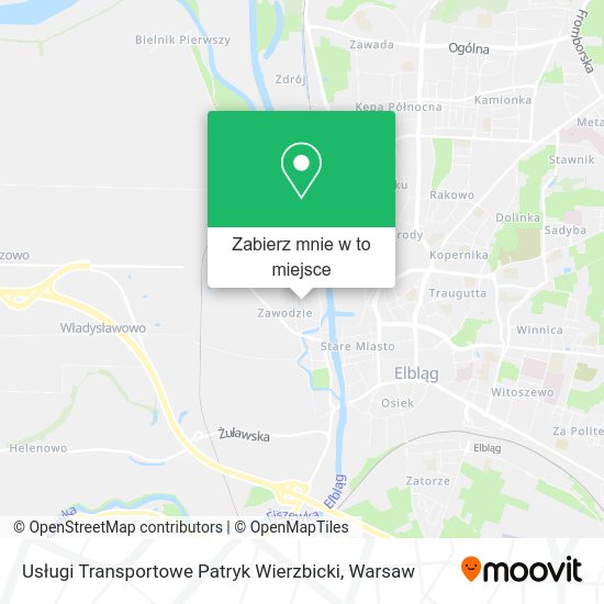 Mapa Usługi Transportowe Patryk Wierzbicki