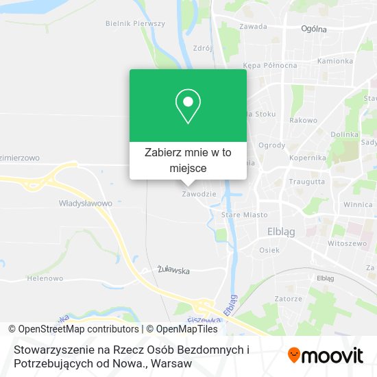 Mapa Stowarzyszenie na Rzecz Osób Bezdomnych i Potrzebujących od Nowa.