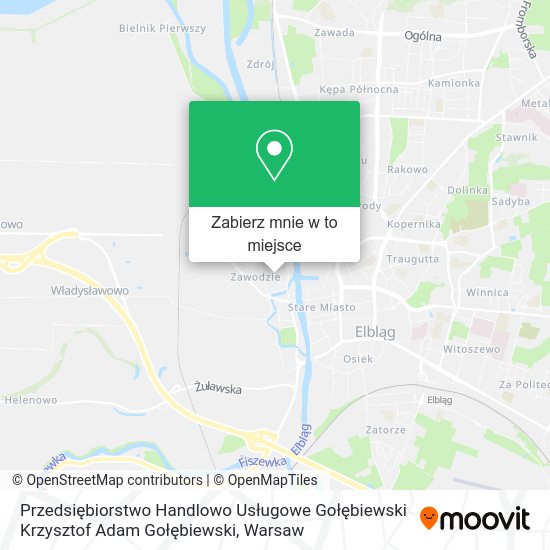 Mapa Przedsiębiorstwo Handlowo Usługowe Gołębiewski Krzysztof Adam Gołębiewski