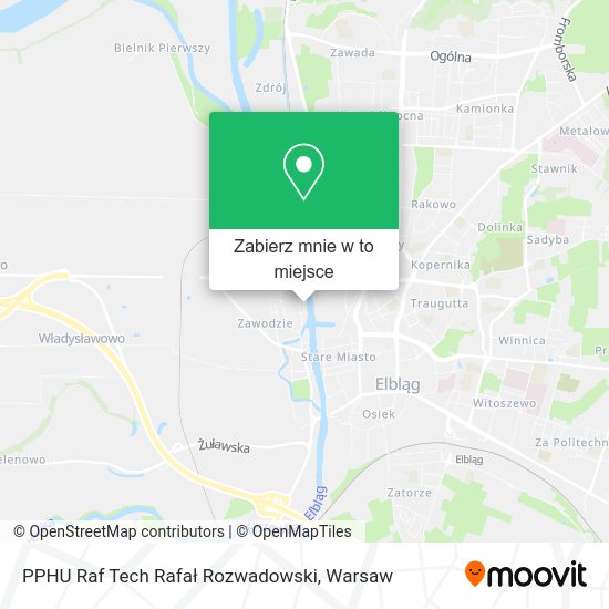 Mapa PPHU Raf Tech Rafał Rozwadowski