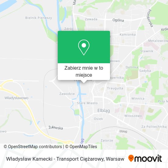 Mapa Władysław Kamecki - Transport Ciężarowy