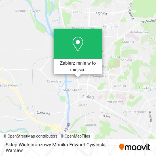 Mapa Sklep Wielobranzowy Monika Edward Cywinski