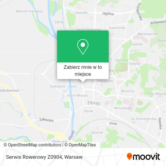 Mapa Serwis Rowerowy Z0904