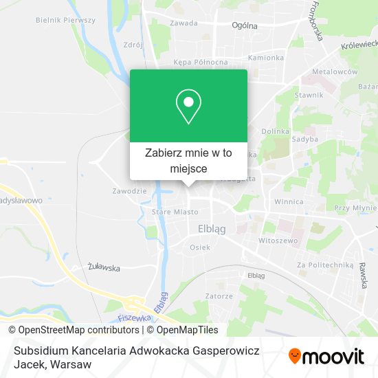 Mapa Subsidium Kancelaria Adwokacka Gasperowicz Jacek