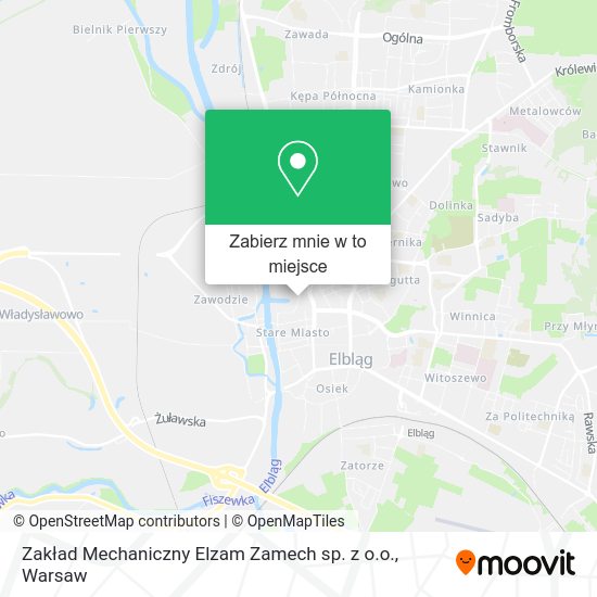 Mapa Zakład Mechaniczny Elzam Zamech sp. z o.o.