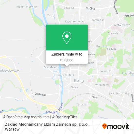 Mapa Zakład Mechaniczny Elzam Zamech sp. z o.o.