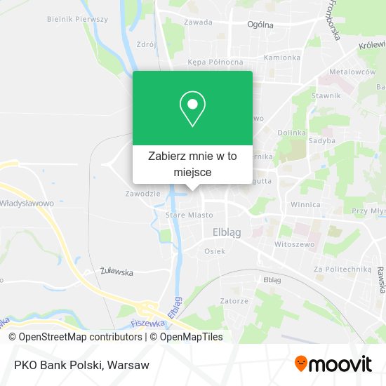 Mapa PKO Bank Polski