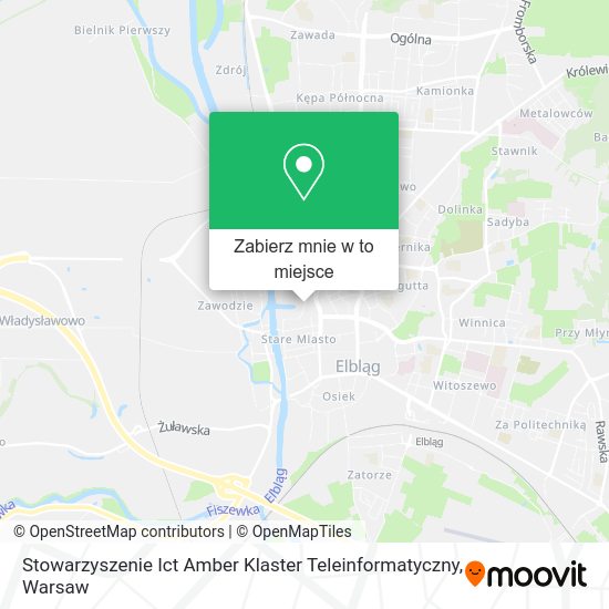 Mapa Stowarzyszenie Ict Amber Klaster Teleinformatyczny