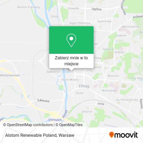 Mapa Alstom Renewable Poland