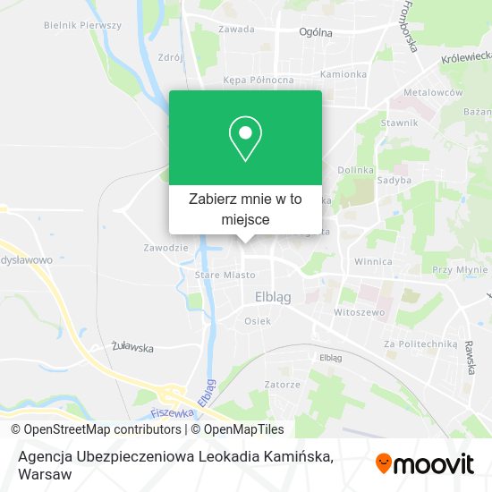 Mapa Agencja Ubezpieczeniowa Leokadia Kamińska