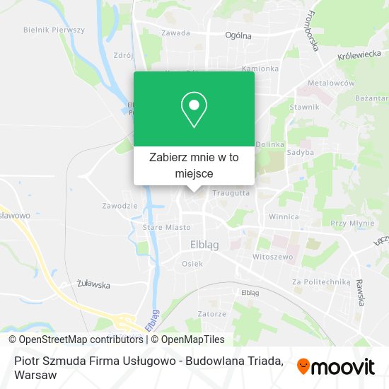 Mapa Piotr Szmuda Firma Usługowo - Budowlana Triada