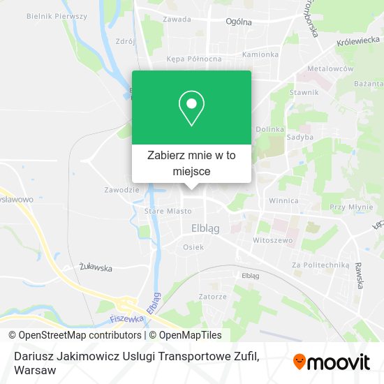 Mapa Dariusz Jakimowicz Uslugi Transportowe Zufil