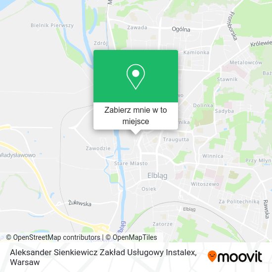 Mapa Aleksander Sienkiewicz Zakład Usługowy Instalex