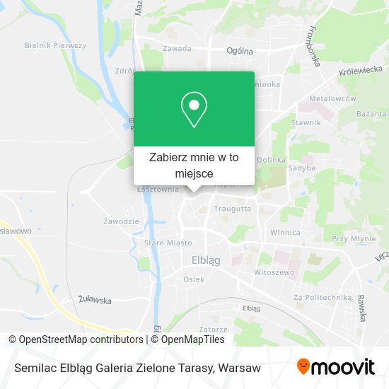 Mapa Semilac Elbląg Galeria Zielone Tarasy