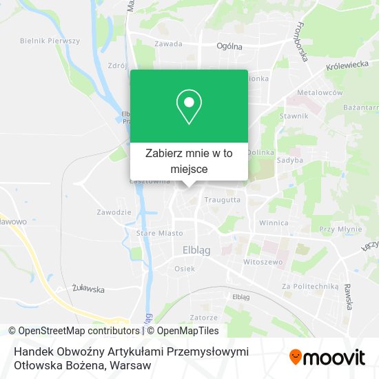 Mapa Handek Obwoźny Artykułami Przemysłowymi Otłowska Bożena