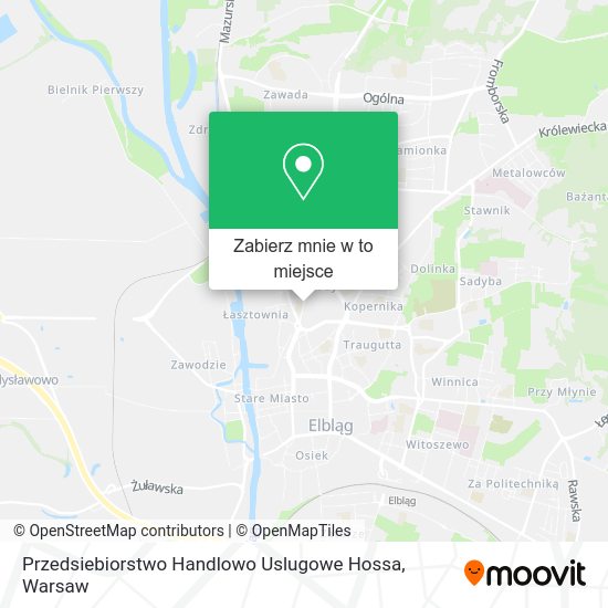 Mapa Przedsiebiorstwo Handlowo Uslugowe Hossa