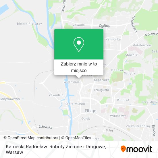 Mapa Kamecki Radosław. Roboty Ziemne i Drogowe