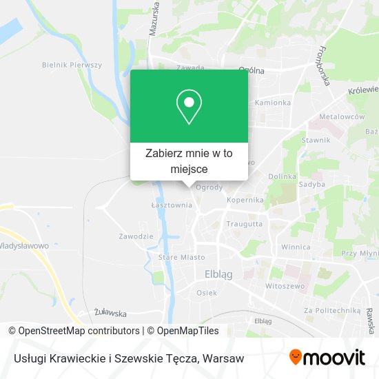 Mapa Usługi Krawieckie i Szewskie Tęcza