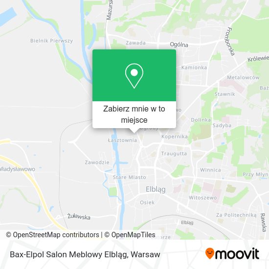 Mapa Bax-Elpol Salon Meblowy Elbląg