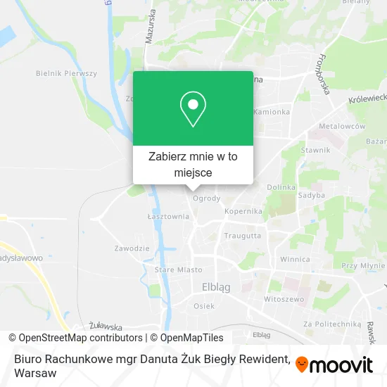 Mapa Biuro Rachunkowe mgr Danuta Żuk Biegły Rewident