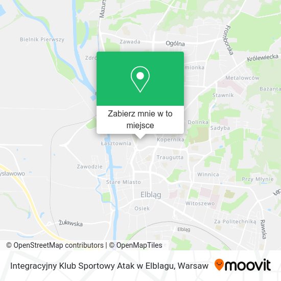 Mapa Integracyjny Klub Sportowy Atak w Elblagu