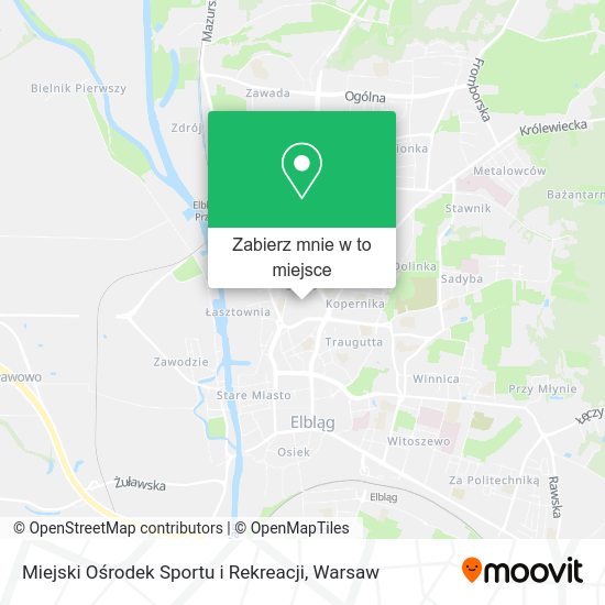 Mapa Miejski Ośrodek Sportu i Rekreacji