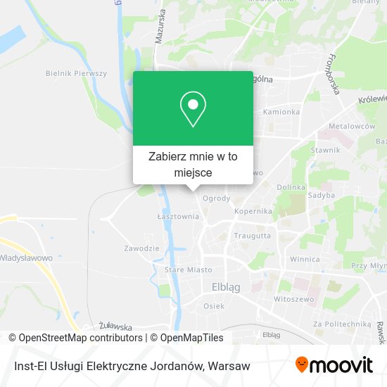 Mapa Inst-El Usługi Elektryczne Jordanów