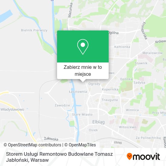 Mapa Storem Usługi Remontowo Budowlane Tomasz Jabłoński