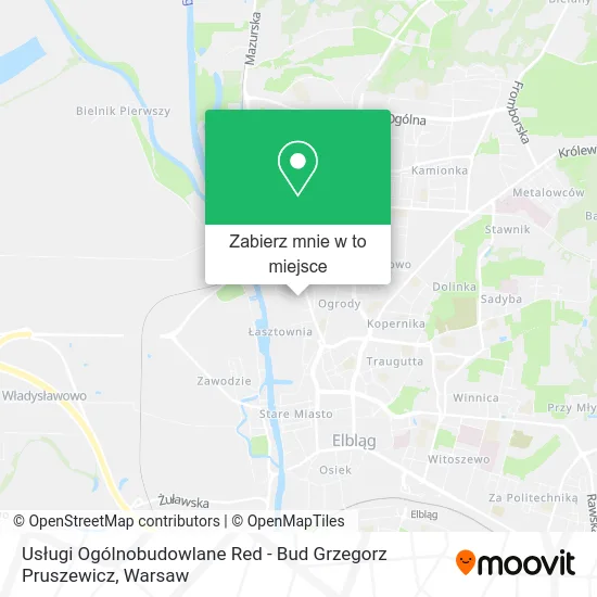 Mapa Usługi Ogólnobudowlane Red - Bud Grzegorz Pruszewicz
