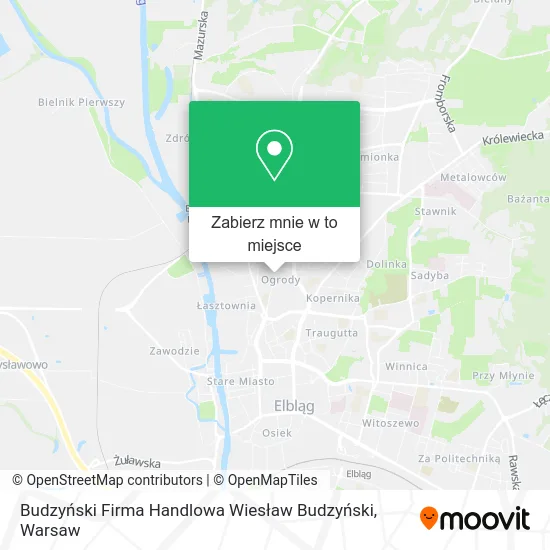 Mapa Budzyński Firma Handlowa Wiesław Budzyński