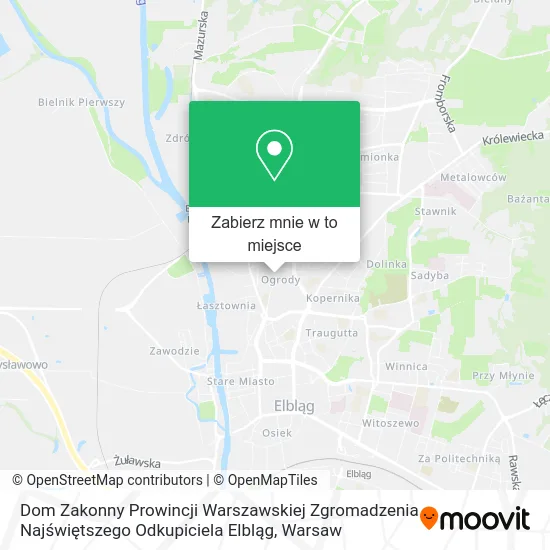 Mapa Dom Zakonny Prowincji Warszawskiej Zgromadzenia Najświętszego Odkupiciela Elbląg