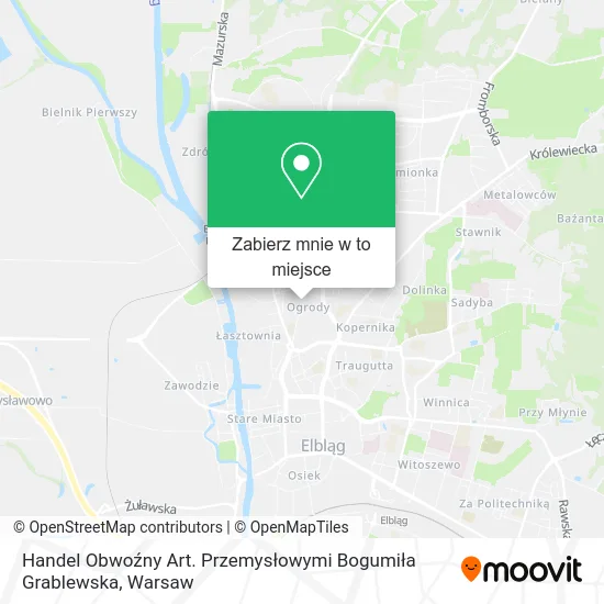 Mapa Handel Obwoźny Art. Przemysłowymi Bogumiła Grablewska