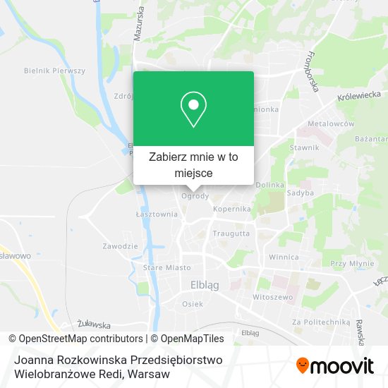 Mapa Joanna Rozkowinska Przedsiębiorstwo Wielobranżowe Redi