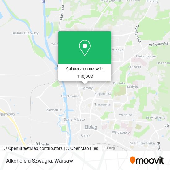 Mapa Alkohole u Szwagra