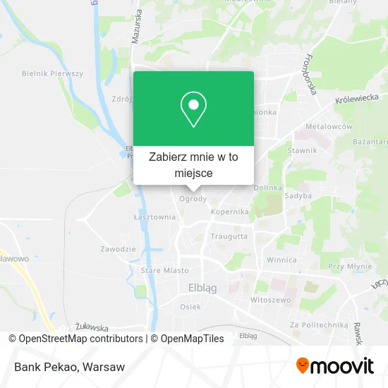 Mapa Bank Pekao